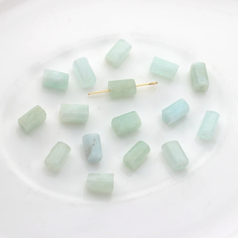 Natural Stone Agate Beads Hexagonal Cylinder 10pcs/lot DIY Jewelry Making