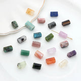 Natural Stone Agate Beads Hexagonal Cylinder 10pcs/lot DIY Jewelry Making