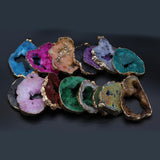 Irregular Agates Pendants Reiki Heal Druzy Charms for Jewelry Making