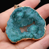 Irregular Agates Pendants Reiki Heal Druzy Charms for Jewelry Making