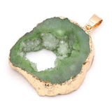 Irregular Agates Pendants Reiki Heal Druzy Charms for Jewelry Making
