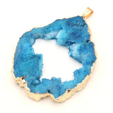 Irregular Agates Pendants Reiki Heal Druzy Charms for Jewelry Making