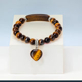Crystal Bracelets Strand Heart Italian Charm Matching Love Moonstone Jade Summer