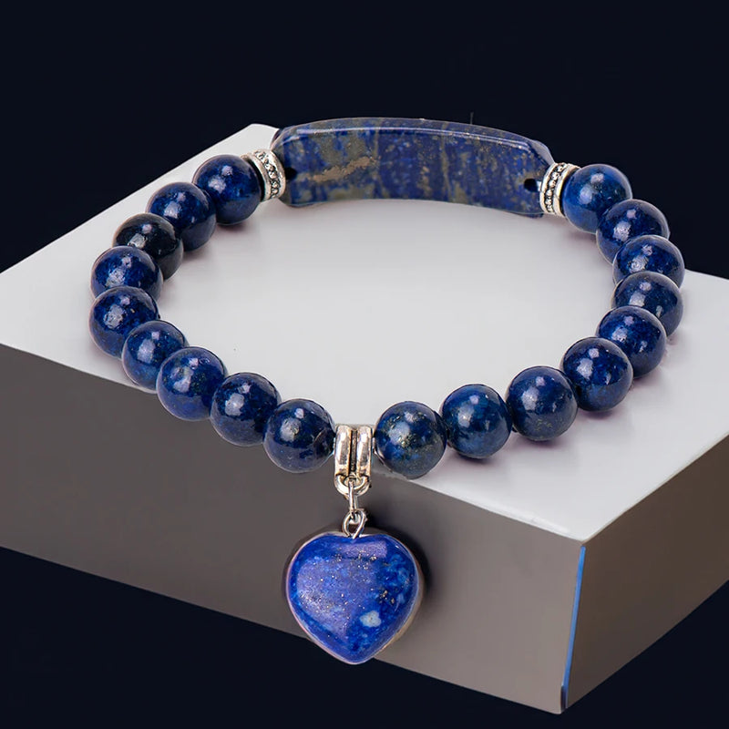 Crystal Bracelets Strand Heart Italian Charm Matching Love Moonstone Jade Summer