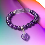 Crystal Bracelets Strand Heart Italian Charm Matching Love Moonstone Jade Summer