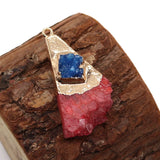 Natural Stone Agate Pendant 20-40mm Crystal Cluster, DIY Jewelry Accessories
