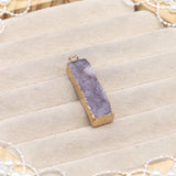Natural Stone Crystal Cluster Pendant for DIY Necklace