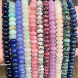 Angelite Rondelle Spacer Beads for Jewelry Making Necklace