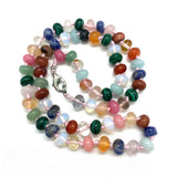 Natural Stone Green Dongling Abacus Beads Agate Necklace Pendant