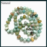Natural Stone Green Dongling Abacus Beads Agate Necklace Pendant