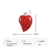 30pcs Mixed Charm Crystal Heart Pendants for Jewelry Making