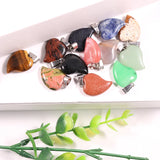 30pcs Mixed Charm Crystal Heart Pendants for Jewelry Making