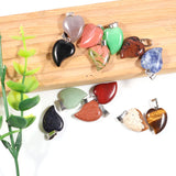 30pcs Mixed Charm Crystal Heart Pendants for Jewelry Making