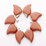 30pcs Mixed Charm Crystal Heart Pendants for Jewelry Making
