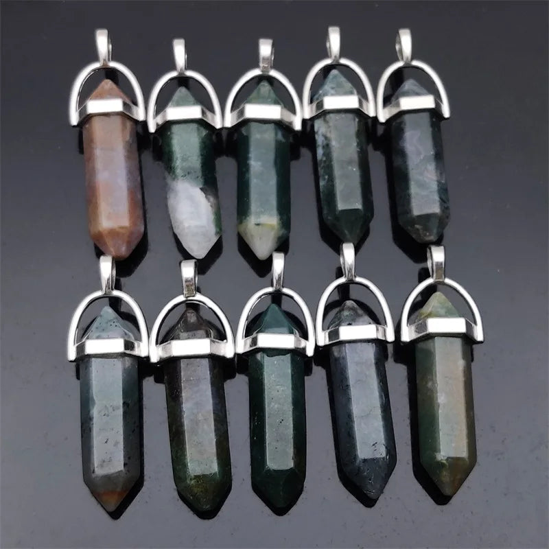 Crystal Agates Pendant Pendulum for Jewelry Making