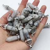 Labradorite Crystal Pendant for Jewelry Making