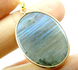 Moonstone Raw Gem Labradorite beads Pendant Necklace 12pcs