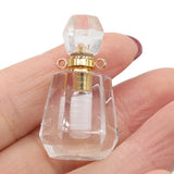 Mixed Natural Stone Quartz Pendant Charms for DIY Jewelry