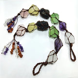 Natural Stone Crystal Pendant Chakra Garden Car Hanging Decoration