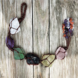 Natural Stone Crystal Pendant Chakra Garden Car Hanging Decoration