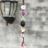Natural Stone Crystal Pendant Chakra Garden Car Hanging Decoration