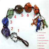 Natural Stone Crystal Pendant Chakra Garden Car Hanging Decoration