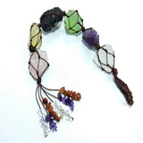 Natural Stone Crystal Pendant Chakra Garden Car Hanging Decoration
