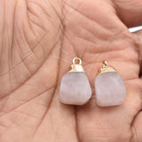 Natural Stone Crystal Pendant for Jewelry Making DIY 12pcs/lot