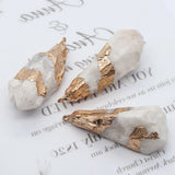 Natural Stone Crystal Pendants Jewelry DIY Accessories for Necklaces Earrings