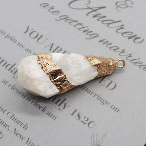 Natural Stone Crystal Pendants Jewelry DIY Accessories for Necklaces Earrings