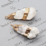 Natural Stone Crystal Pendants Jewelry DIY Accessories for Necklaces Earrings