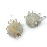 Raw Stone Crystal Pillar Quartz Charms for DIY Necklace