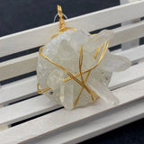 Raw Stone Crystal Pillar Quartz Charms for DIY Necklace