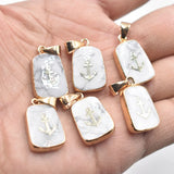 Crystal Pendants Necklace Amethyst Rose Quartz Moon Charm 12pcs