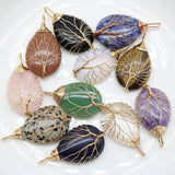 Tree of Life Amethysts Roses Quartz Pendants Set