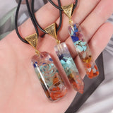 Mixed Charm Point Crystal Pillar Pendants for Jewelry Making