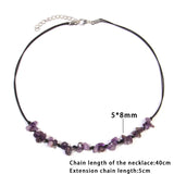 Crystal Quartz Chip Necklace Beaded Necklace For Women