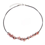 Crystal Quartz Chip Necklace Beaded Necklace For Women