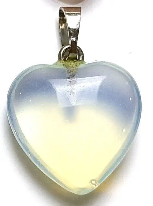 Crystal Quartz Heart pendant Necklace Chakra Stone Jewelry