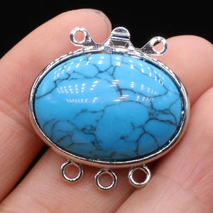 Natural Stone Crystal Spar Agate Multilayer Necklace Bracelet Clasp