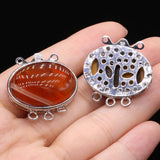 Natural Stone Crystal Spar Agate Multilayer Necklace Bracelet Clasp