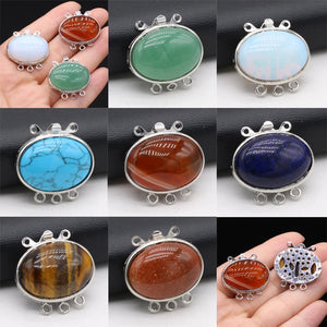 Natural Stone Crystal Spar Agate Multilayer Necklace Bracelet Clasp