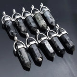 Spectrolite Crystal Pendant for DIY Jewelry Making