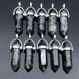 Spectrolite Crystal Pendant for DIY Jewelry Making