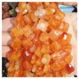Tiger Eye Aventurine Loose Beads 14mm Four Leaf Clover DIY Bracelet Necklace