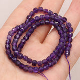 Natural Stone Faceted Beads Lapis Lazuli Fluorite Garnet Loose Bead
