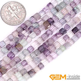 Natural Stone Cube Square Loose Beads For Jewelry Making 15 inch