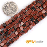 Natural Stone Cube Square Loose Beads For Jewelry Making 15 inch