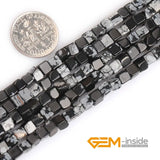 Natural Stone Cube Square Loose Beads For Jewelry Making 15 inch