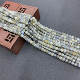 Natural Stone Cube Faceted Beads, Amethyst, Agate, Tourmaline